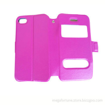 Hot Sale Stand PU Leather Flip Phone Cases for iPhone 5S/5c, OEM Orders Welcomed